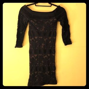 Black bodycon dress by bebe